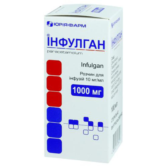 Инфулган раствор для инфузий 1000 мг 100 мл
